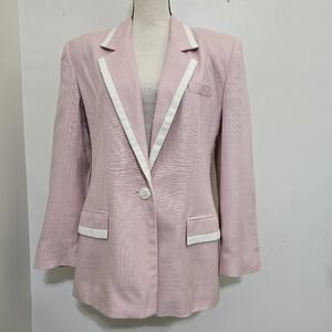 vintage Union USA made JH COLLECTIBLES size 10 Contrasting Blazer retro 80s Pink